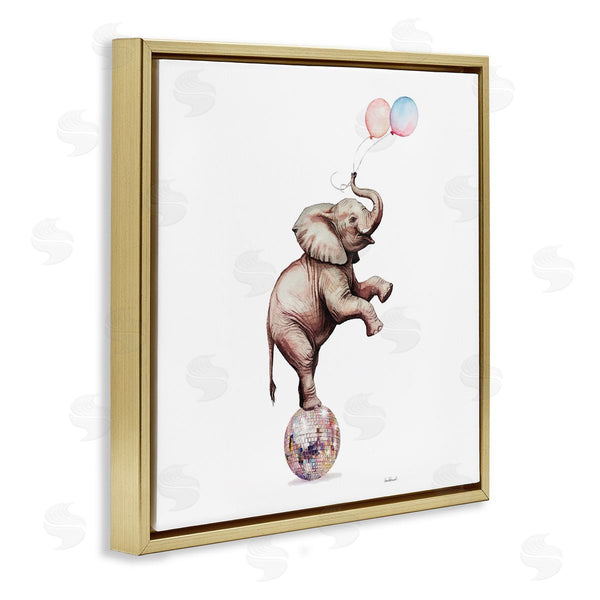 Stupell Industries Amanda Greenwood | Elephant & Balloons Disco