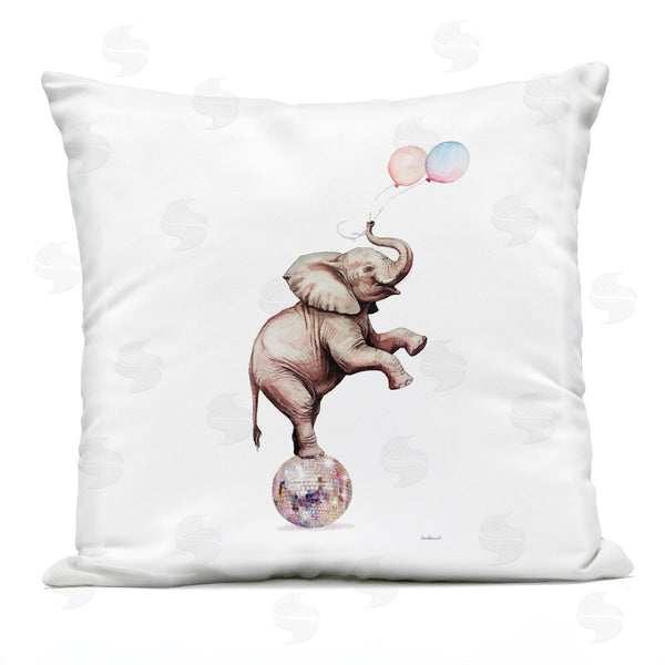 Stupell Industries Amanda Greenwood | Elephant & Balloons Disco Printed Throw Pillow