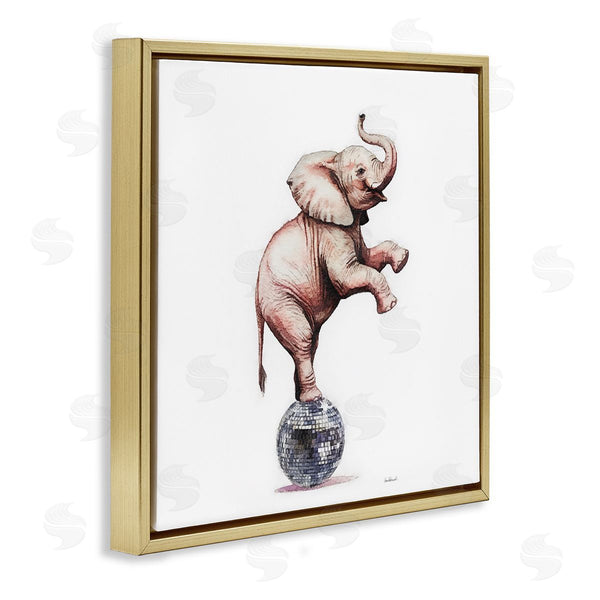 Stupell Industries Amanda Greenwood | Elephant On Disco Ball