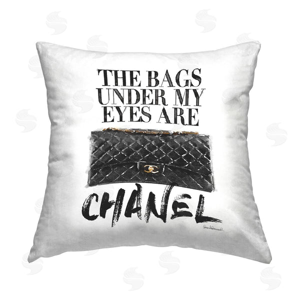 stupell industries Amanda Greenwood | Eye Bags Are Designer Fun Glam Printed Throw Pillow