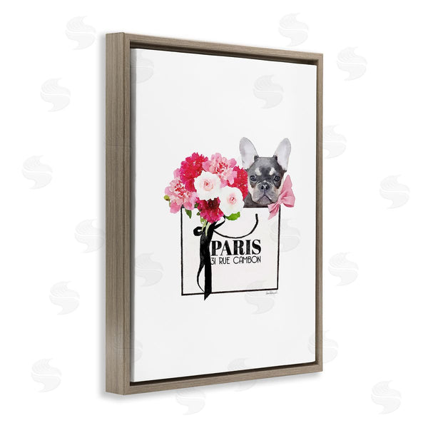 Stupell Industries Amanda Greenwood | Fashion Bag Flowers & Dog