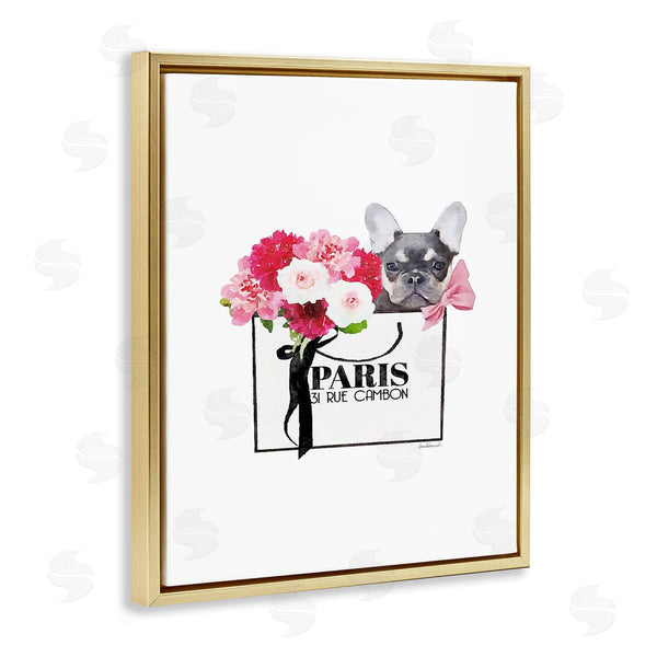 Stupell Industries Amanda Greenwood | Fashion Bag Flowers & Dog