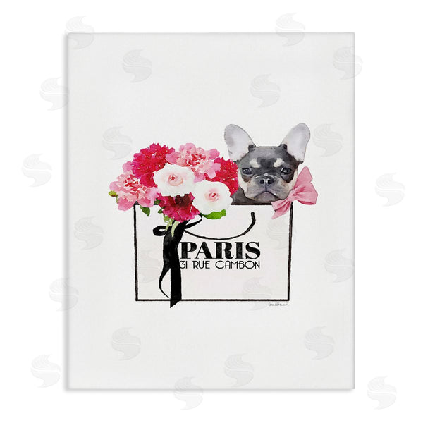 stupell industries Amanda Greenwood | Fashion Bag Flowers & Dog