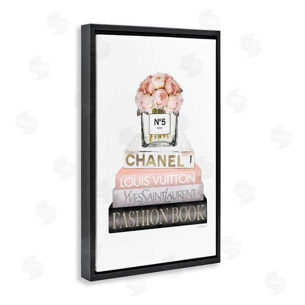 Stupell Industries Amanda Greenwood | Fashion Bookstack Peonies