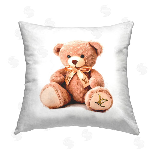 stupell industries Amanda Greenwood | Fashion Brand Bear Printed Throw Pillow