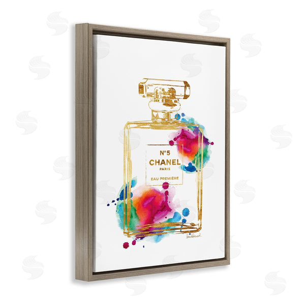 Stupell Industries Amanda Greenwood | Fashion Perfume Gold Accent