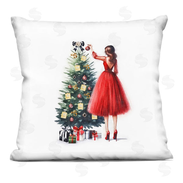 stupell industries Amanda Greenwood | Fashion Tree Ornaments Printed Throw Pillow