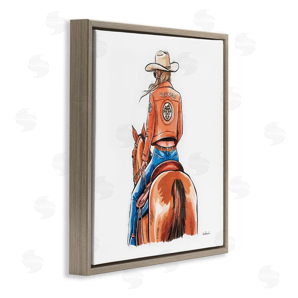 Stupell Industries Amanda Greenwood | Fashionable Chic Cowgirl