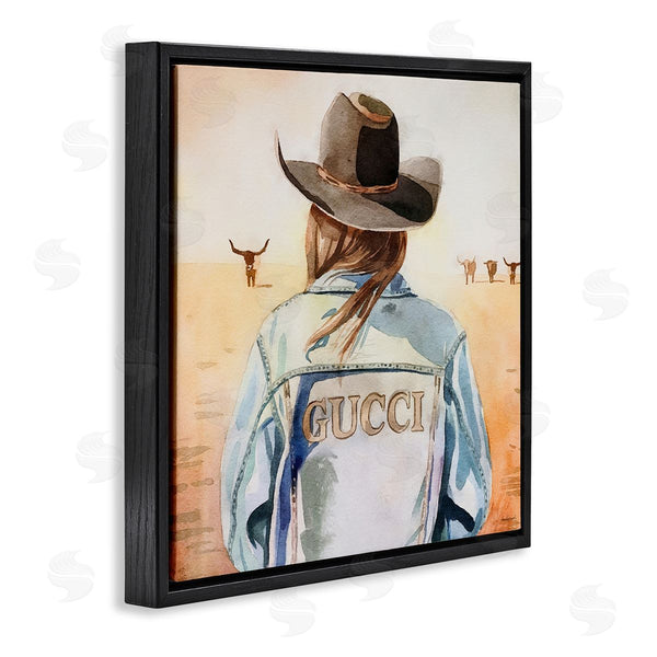 Stupell Industries Amanda Greenwood | Fashionable Desert Cowgirl