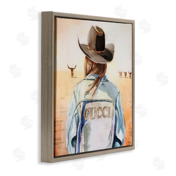 Stupell Industries Amanda Greenwood | Fashionable Desert Cowgirl