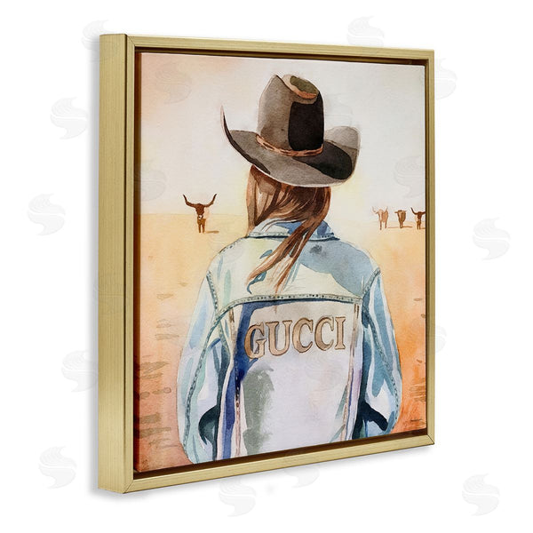 Stupell Industries Amanda Greenwood | Fashionable Desert Cowgirl