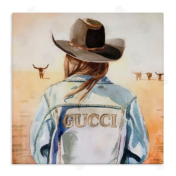 stupell industries Amanda Greenwood | Fashionable Desert Cowgirl