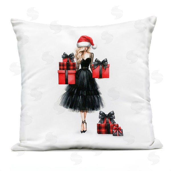 Stupell Industries Amanda Greenwood | Fashionable Holiday Shopping Printed Throw Pillow