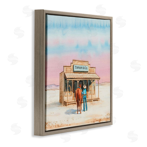 Stupell Industries Amanda Greenwood | Fashionista Cowgirl In Desert