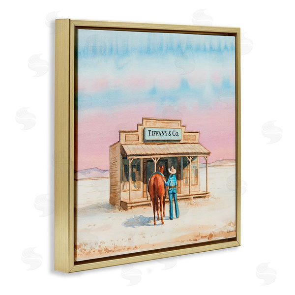 Stupell Industries Amanda Greenwood | Fashionista Cowgirl In Desert