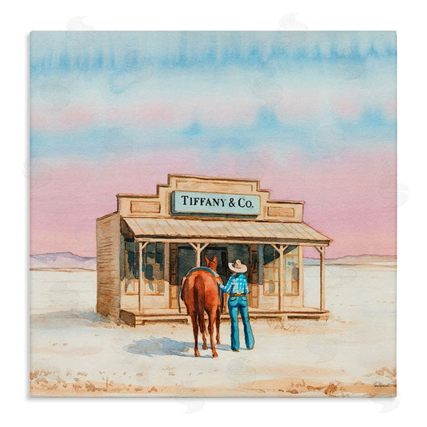 stupell industries Amanda Greenwood | Fashionista Cowgirl in Desert