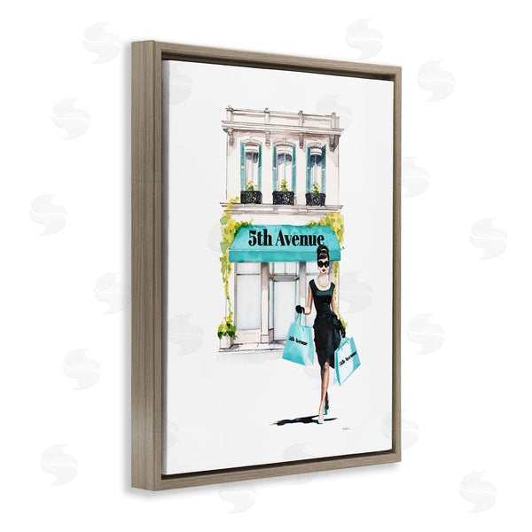 Stupell Industries Amanda Greenwood | Fashionista With Shopping Bags Wall Art