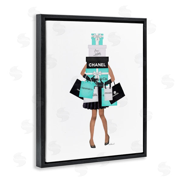 Stupell Industries Amanda Greenwood | Fashionista Woman Shopping Chic Glam Bags Wall Art