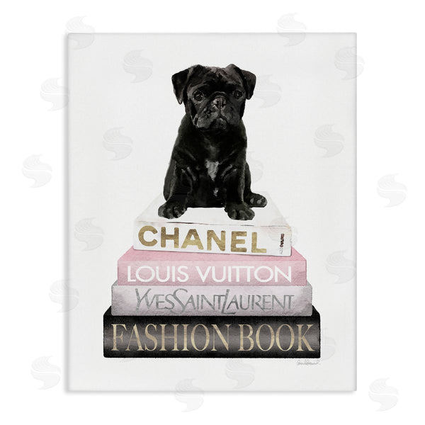 stupell industries Amanda Greenwood | French Bulldog Pink Bookstack