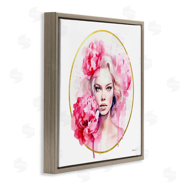 Stupell Industries Amanda Greenwood | Girl With Carnations Portrait Wall Art
