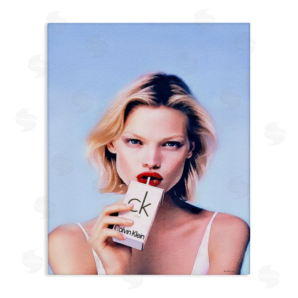 stupell industries Amanda Greenwood | Girl with Fashion Drink Wall Art