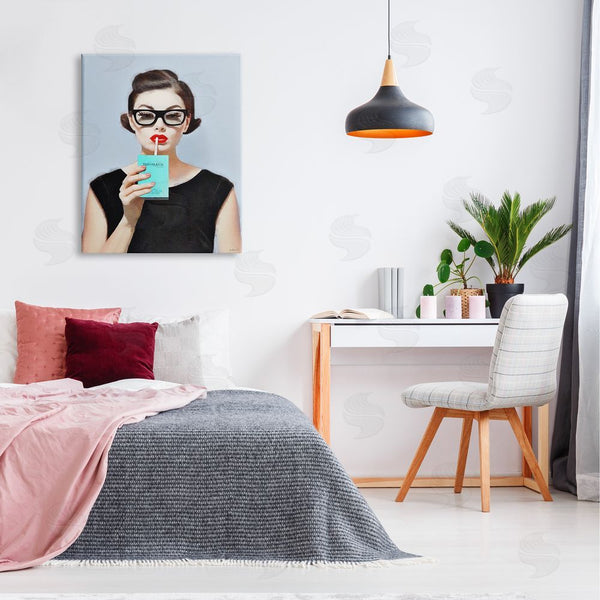 Stupell Industries Amanda Greenwood | Girl With Glam Drink Wall Art