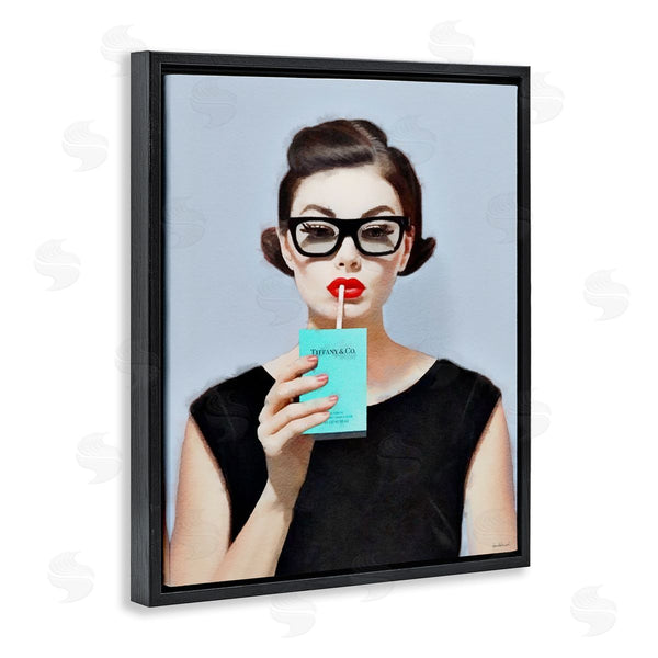 Stupell Industries Amanda Greenwood | Girl With Glam Drink Wall Art