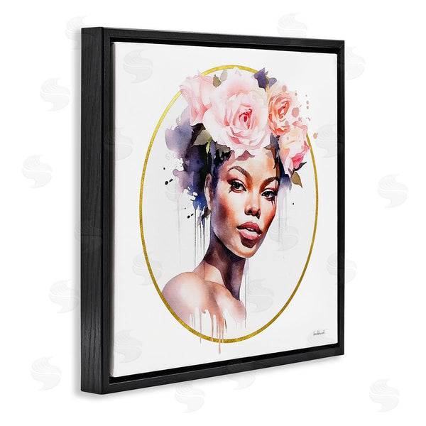 Stupell Industries Amanda Greenwood | Girl With Roses Portrait Wall Art