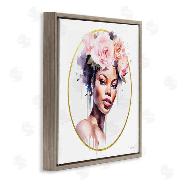 Stupell Industries Amanda Greenwood | Girl With Roses Portrait Wall Art