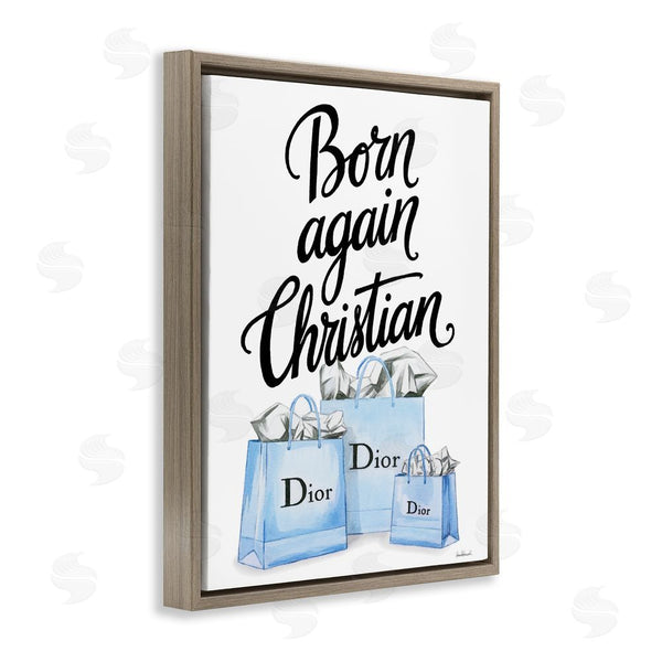 Stupell Industries Amanda Greenwood | Glam Bags Born Again Christian Wall Art