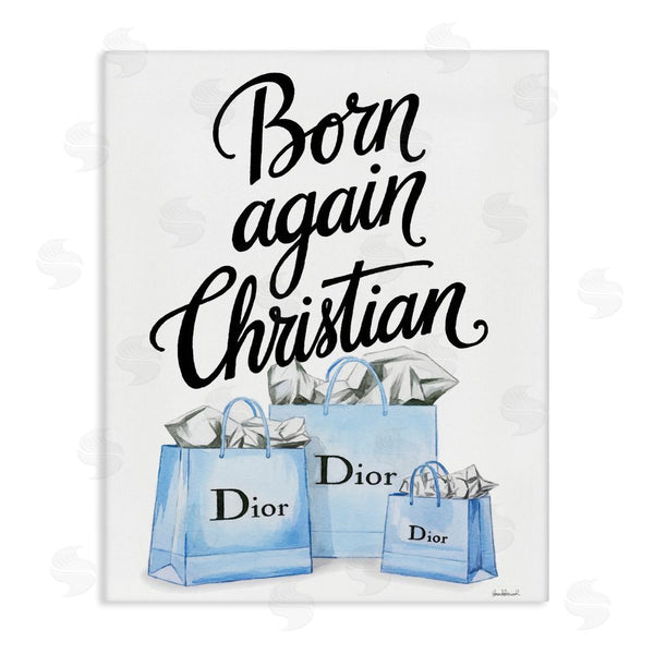 stupell industries Amanda Greenwood | Glam Bags Born Again Christian Wall Art