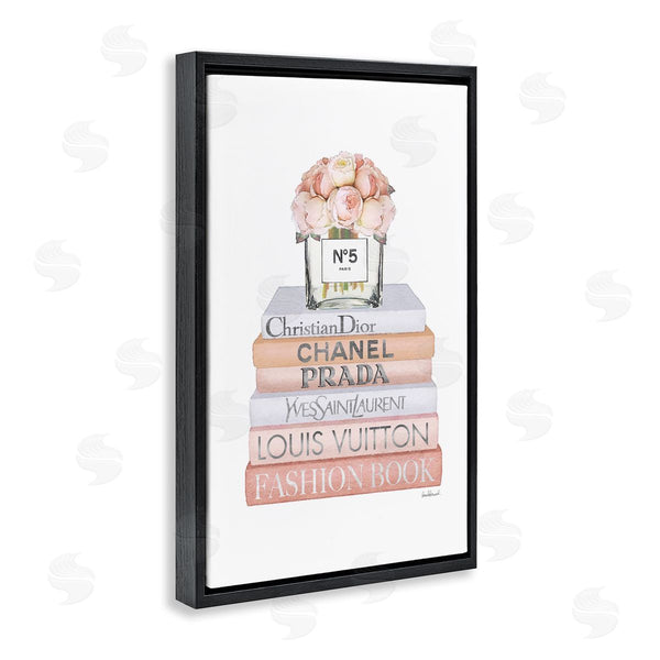 Stupell Industries Amanda Greenwood | Glam Bookstack And Flowers