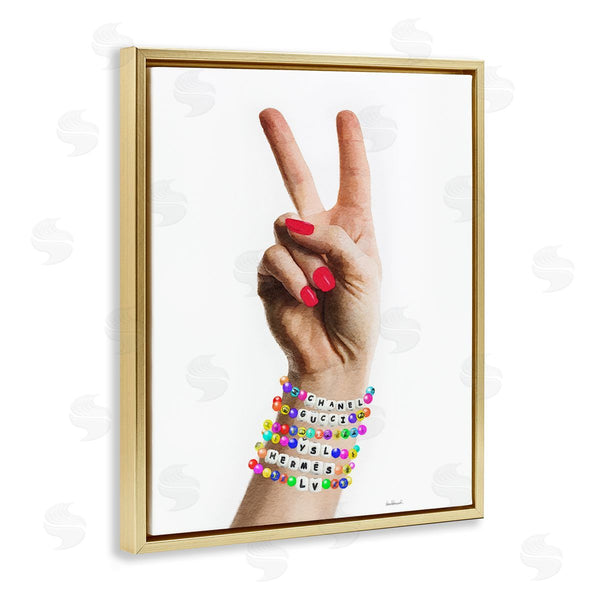Stupell Industries Amanda Greenwood | Glam Bracelets Peace Sign