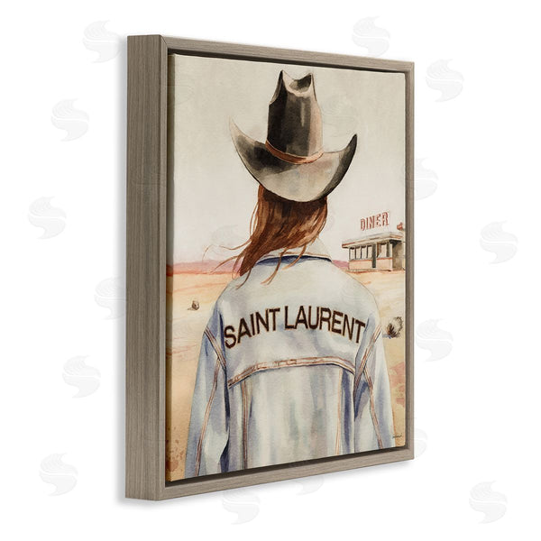 Stupell Industries Amanda Greenwood | Glam Brunette Cowgirl