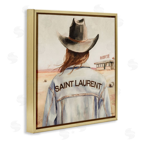 Stupell Industries Amanda Greenwood | Glam Brunette Cowgirl