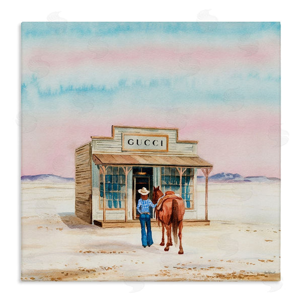 stupell industries Amanda Greenwood | Glam Cowgirl at Desert Shop