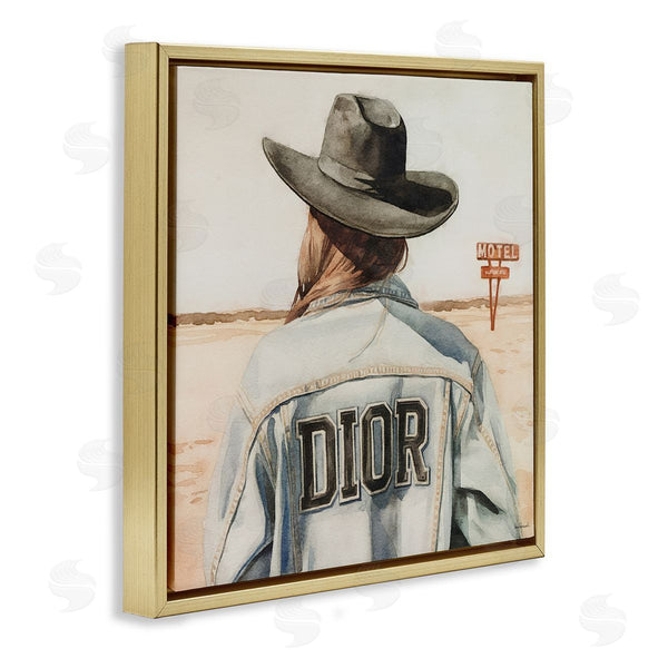 Stupell Industries Amanda Greenwood | Glam Cowgirl In Desert