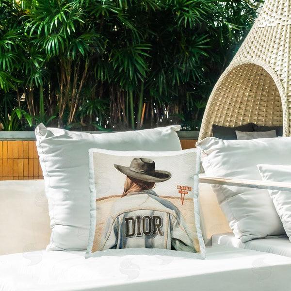 Stupell Industries Amanda Greenwood | Glam Cowgirl In Desert Printed Throw Pillow