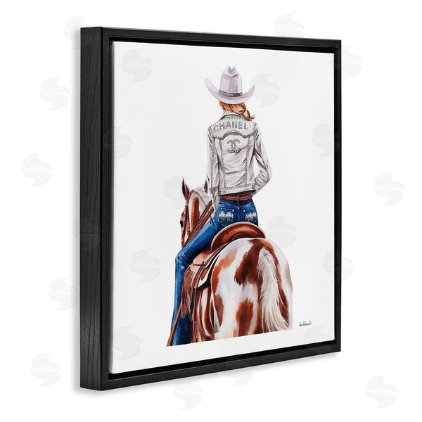 Stupell Industries Amanda Greenwood | Glam Cowgirl Spotted Horse