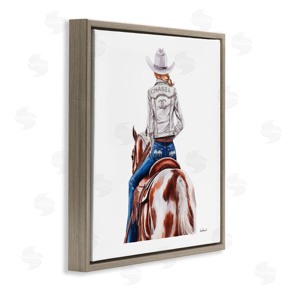 Stupell Industries Amanda Greenwood | Glam Cowgirl Spotted Horse