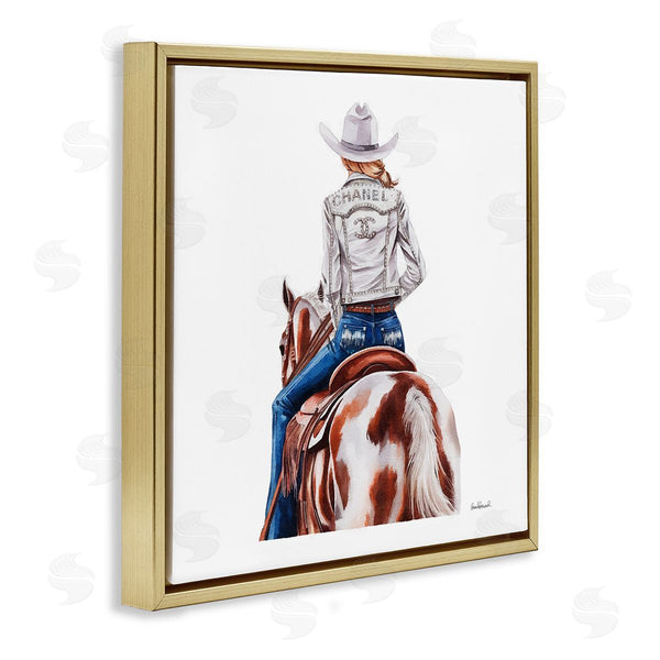 Stupell Industries Amanda Greenwood | Glam Cowgirl Spotted Horse