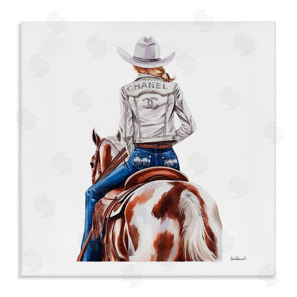 stupell industries Amanda Greenwood | Glam Cowgirl Spotted Horse
