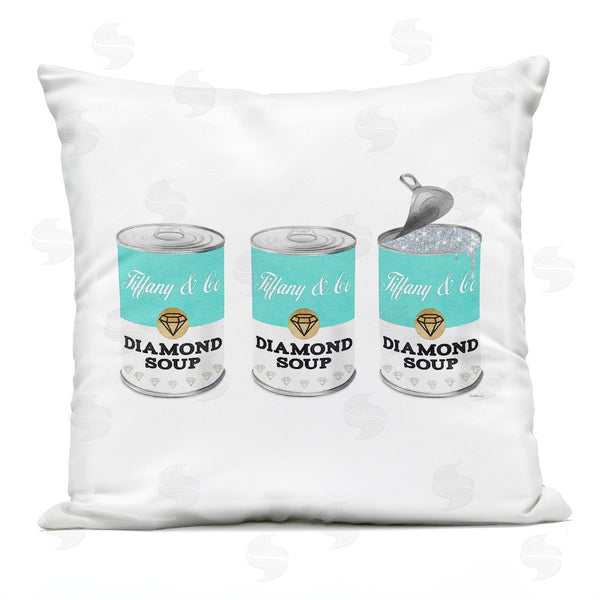 Stupell Industries Amanda Greenwood | Glam Diamond Soup Fashion Shimmer Pattern Printed Throw Pillow
