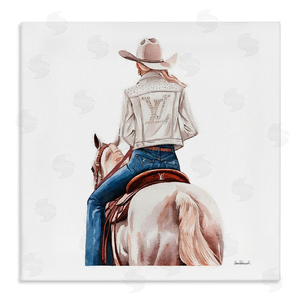 stupell industries Amanda Greenwood | Glam Girl on White Horse