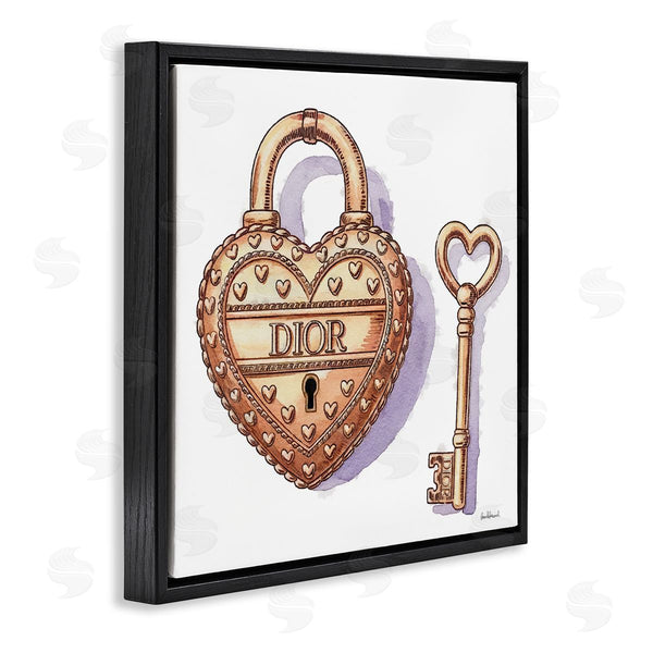 Stupell Industries Amanda Greenwood | Glam Lock And Key Wall Art