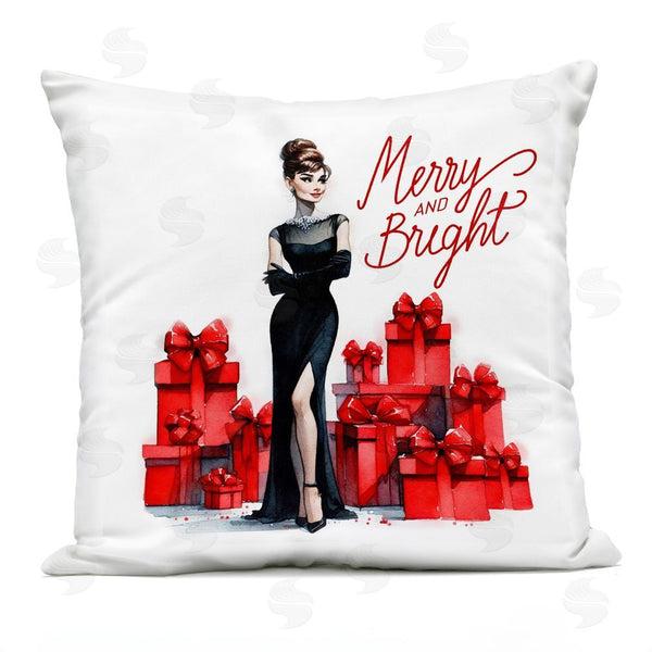 Stupell Industries Amanda Greenwood | Glam Merry & Bright Printed Throw Pillow