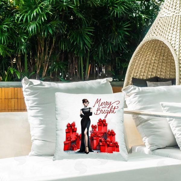 Stupell Industries Amanda Greenwood | Glam Merry & Bright Printed Throw Pillow