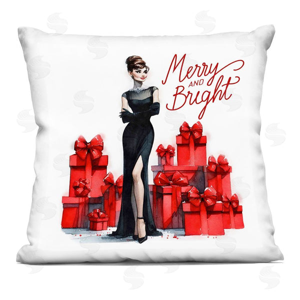 stupell industries Amanda Greenwood | Glam Merry & Bright Printed Throw Pillow
