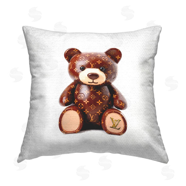 Stupell Industries Amanda Greenwood | Glam Pattern Bear Printed Throw Pillow