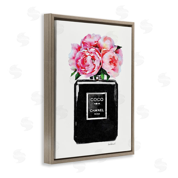 Stupell Industries Amanda Greenwood | Glam Perfume Bottle Flowers
